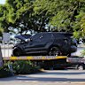 According to police, the Range Rover involved in the crash was reported stolen from Broadbeach overnight.