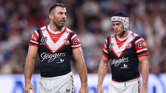 James Tedesco and Luke Keary last month.