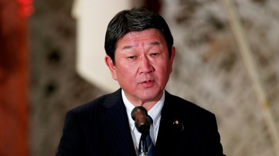 Japan's Foreign Minister Toshimitsu Motegi.