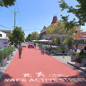 South Terrace, South Fremantle, after its pedestrian-friendly makeover by Telethon Kids Institute researchers.
