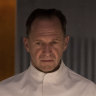 Ralph Fiennes as tyrannical chef is too easy in a movie of non-stop shocks