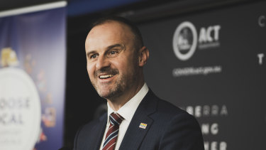 ACT Chief Minister Andrew Barr has kept Labor's grip on power.