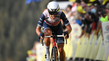 Riding high in the saddle: Australia's Richie Porte.