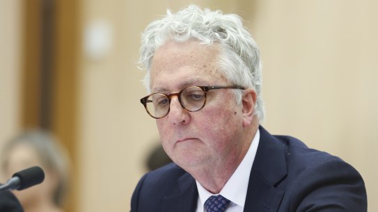 Sydney University vice chancellor Mark Scott at the hearing on Friday.