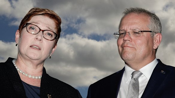 Foreign Affairs Minister Marise Payne and Prime Minister Scott Morrison address the media while attending the UN General Assembly meeting in New York.