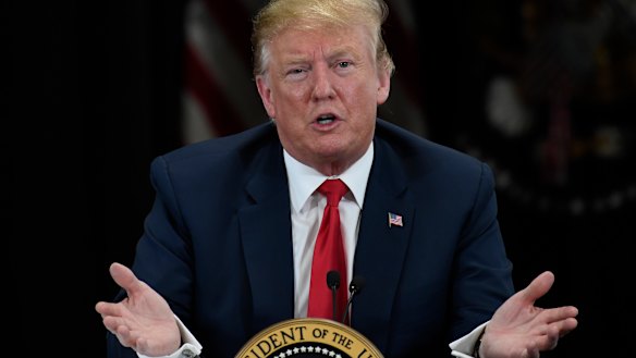 US President Donald Trump's suggestion of using flying water tankers to put out the fire has been panned.