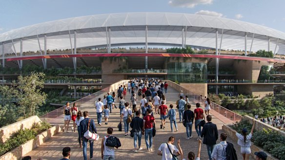 Estádio planejado de Brisbane em Victoria Park.