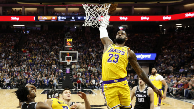 LeBron James' pursuit of another championship has been put on hold because of the coronavirus pandemic, with American sports broadcasters now looking for alternative content to fill the void.