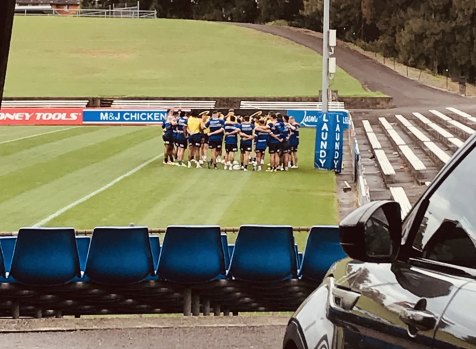 Canterbury players hold an honesty session on Tuesday.