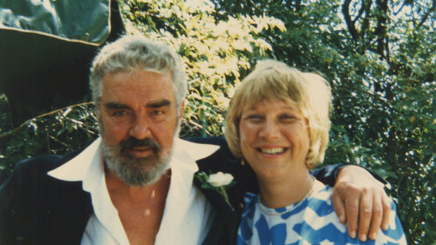 Kenneth Cook and Jacqueline Kent on their wedding day in 1987.