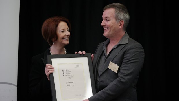 Winning the $80,000 Prime Minister's Literary Award for poetry in 2012 was a lifeline for Davies.