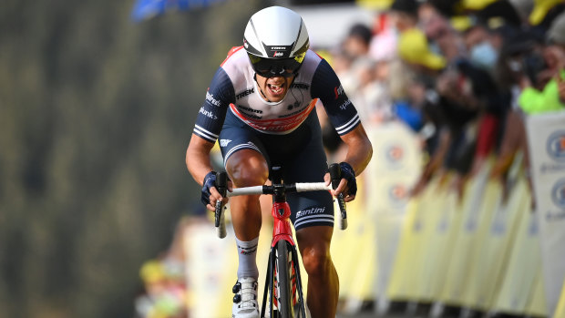 Riding high in the saddle: Australia's Richie Porte.