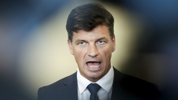 Federal Energy Minister Angus Taylor.