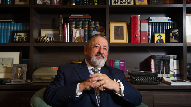 Barrister Jack Pappas in his Canberra chambers. 