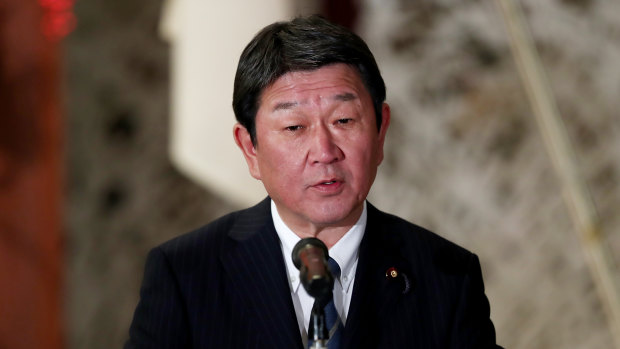 Japan's Foreign Minister Toshimitsu Motegi.