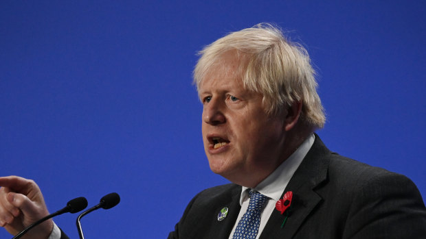 British Prime Minister Boris Johnson warns of the rebuke from voters if COP26 fails.