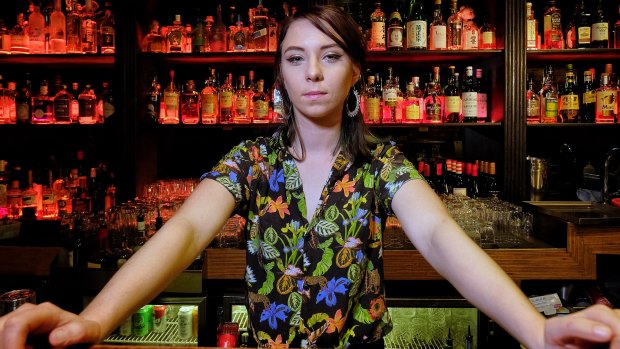 Bar manager Bonnie Nicol at Talk To Me in South Yarra. 