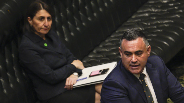 Deputy Premier John Barilaro, in question time on Tuesday, says his relationship with Premier Gladys Berejiklian is "tight".