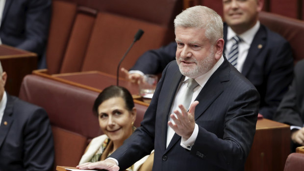 Senator Mitch Fifield delivers his valedictory in the Senate.