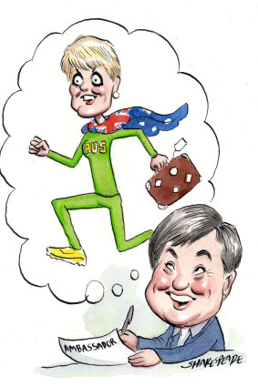 If Labor are elected, all eyes will be on Penny Wong ... and Julie Bishop. Illustration: John Shakespeare