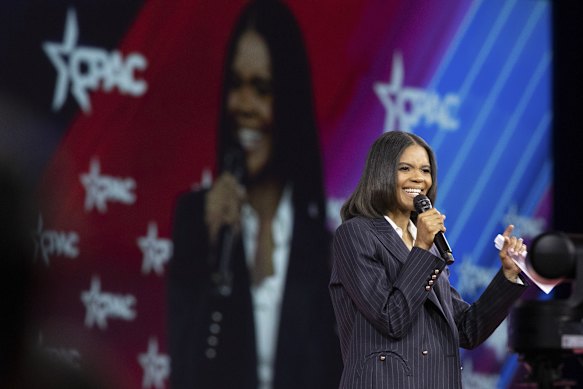 Right-wing podcaster Candace Owens has used the opportunity to condemn drug companies, claiming that “they get away with murder all the time”.