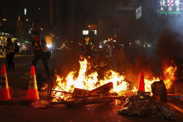 Hong Kong toned down its official New Year’s celebrations amid ongoing protests.