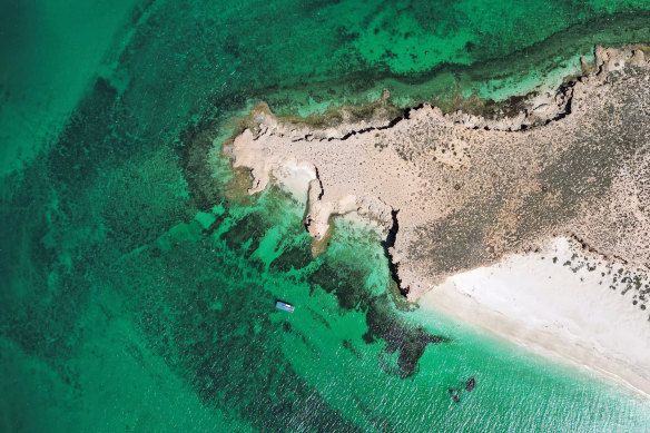 The Montebello Islands from above – the site of 1950s bomb tests.