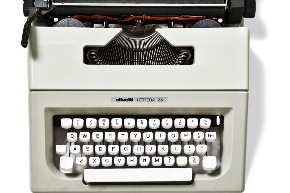 Nick Cave's Lettera 25 manual typewriter, c. 1975