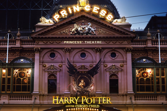 Melbourne's Princess Theatre, home to the Australian production of Harry Potter and the Cursed Child. 