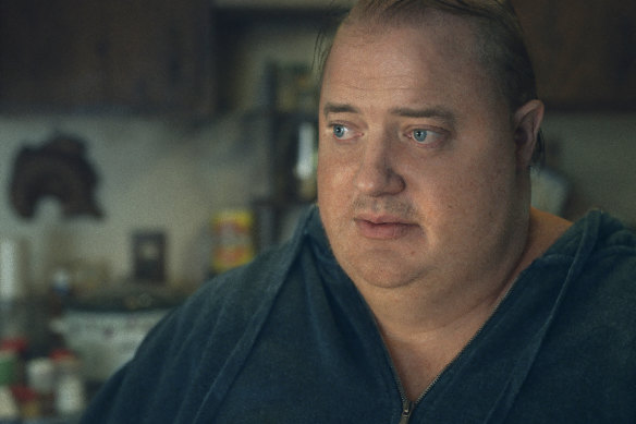 Brendan Fraser as Charlie in The Whale.
