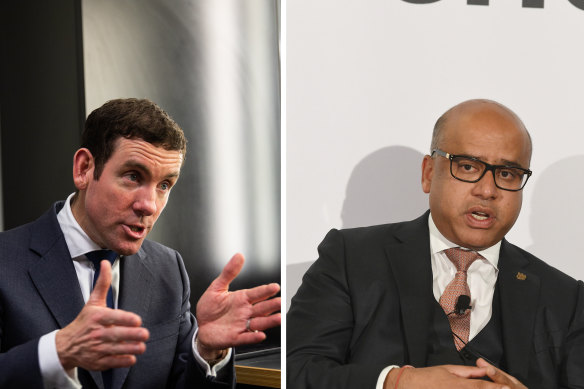 AFR Rich Lister Lex Greensill and his biggest client, British steel billionaire Sanjeev Gupta.