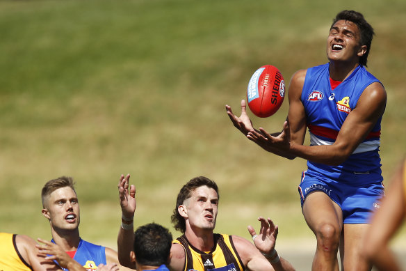 No.1 draft pick Jamarra Ugle-Hagan in a VFL scratch match.