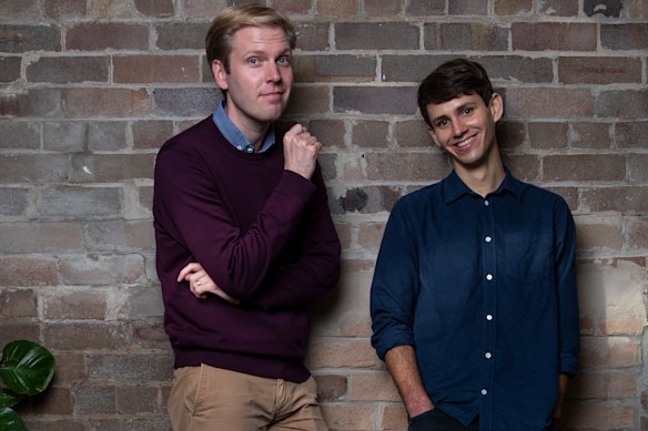 Mark Humphries (left) and Evan Williams are two of the four co-writers, having worked together on 7.30 and The Feed.