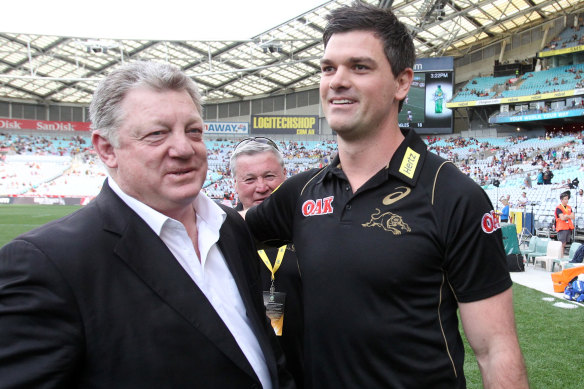 Cameron Ciraldo and Phil Gould when they were both at the Panthers.