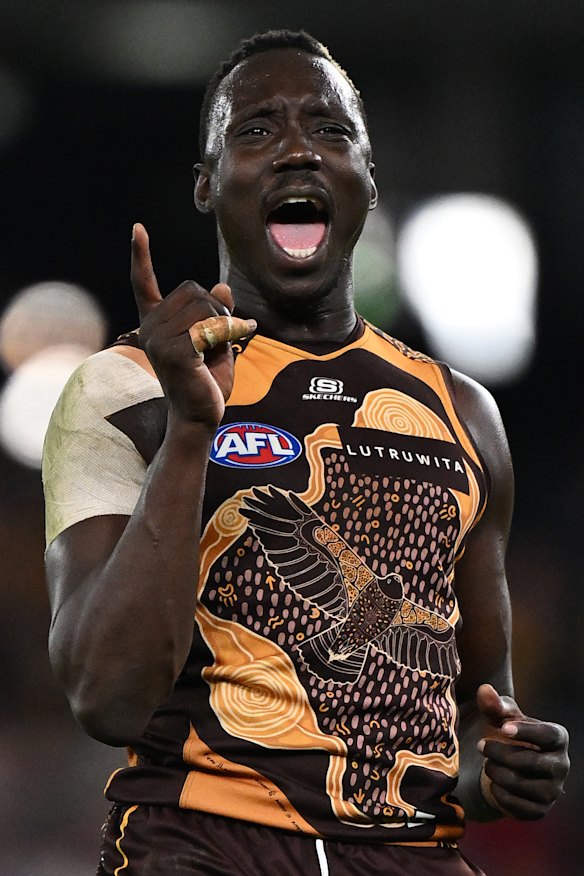 Finding his voice: Mabior Chol.