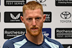 Ben Stokes addressing media.