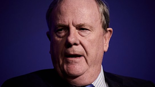 Future Fund chairman Peter Costello, 2023.