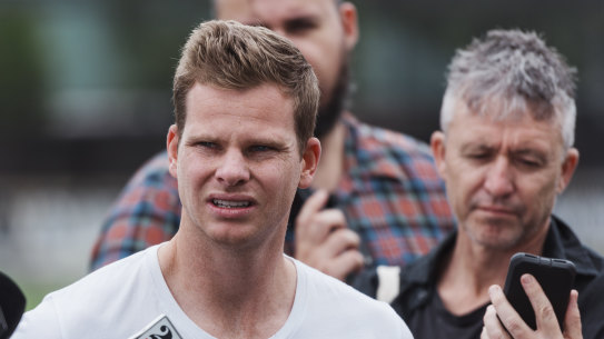 Steve Smith addressed the media at the SCG on Friday afternoon. 