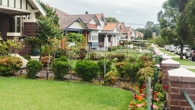 Heritage homes in the Sydney suburb of Croydon.