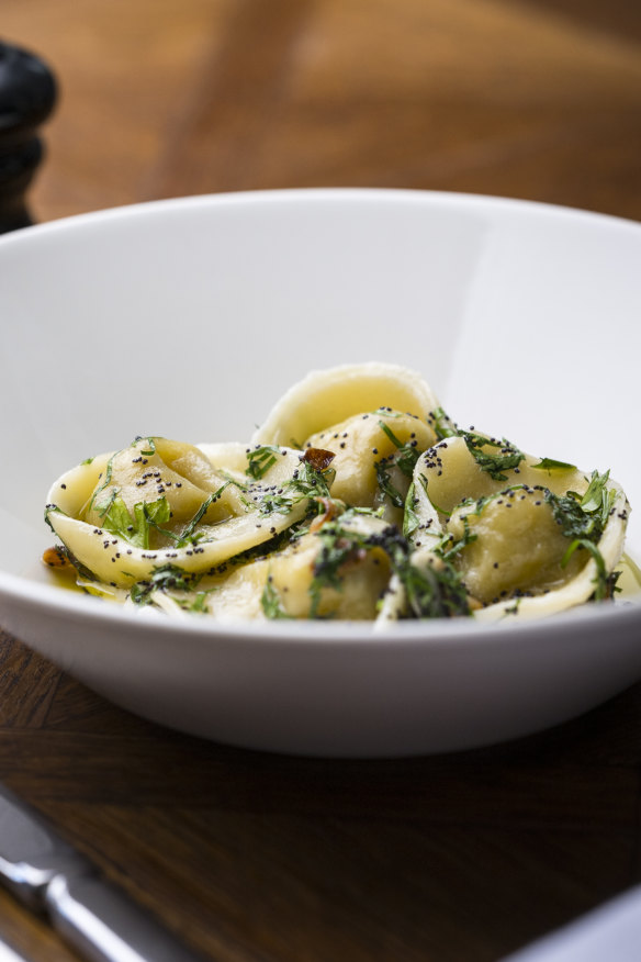 Beetroot tortellini.