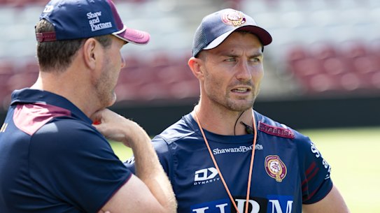 Kieran Foran at 4 Pines Park on Monday.