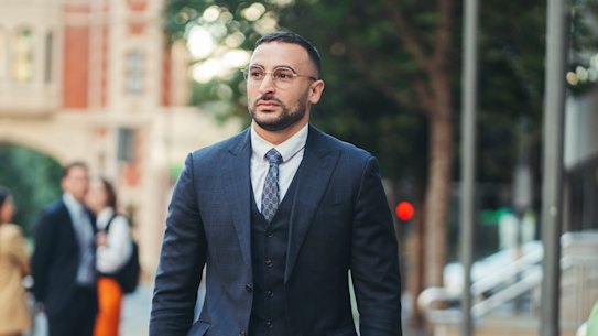 The 15-year-old boy’s lawyer Ahmed Dib outside court.