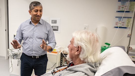 Gisbourne GP Umair Masood and his patient Eric Collicoat. 