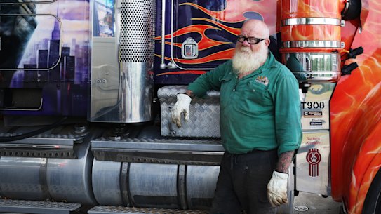 Chris Gibbs has been hit hard by the spike in fuel prices. 