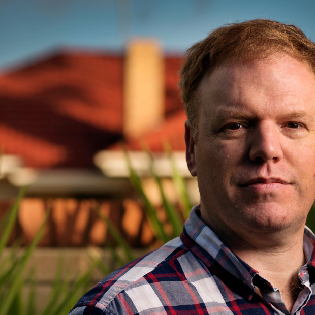 ATO whistleblower Richard Boyle at his Adelaide home.  