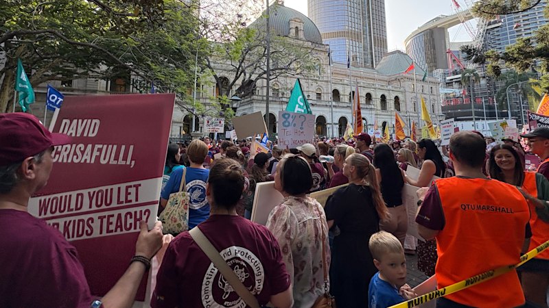 Učitelji v državnih šolah stavkali in krivili premierja