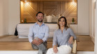 Owners Gilbert Ponlot and Christelle Chardin say guests rarely leave their villas.