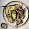 Umami lamb cutlets with miso butter and cabbage.