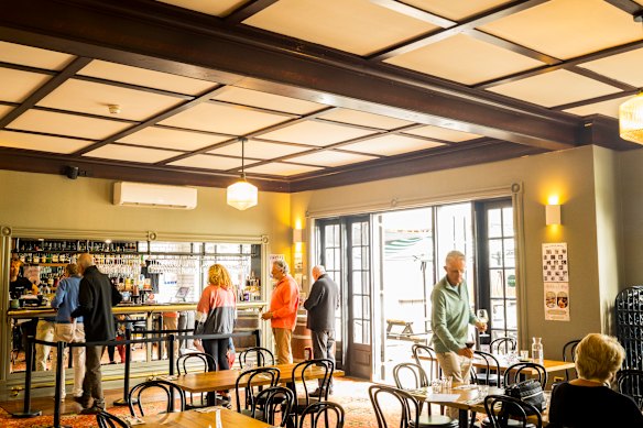 Inside The Alpine Hotel in Warburton.
