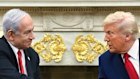 President Donald Trump meets with Israel’s Prime Minister Benjamin Netanyahu in the Oval Office.